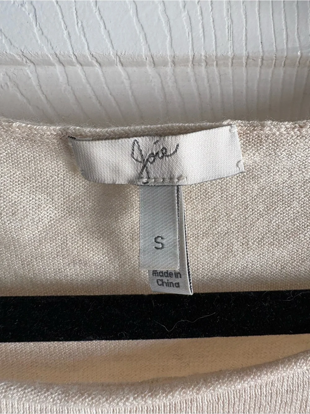Joie Oatmeal Beige Lightweight Pullover Sweater Wool Blend‎ S Preppy Career Thin